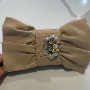 Lora Landry Bowknot embellished clutch redesigned handbag purse
